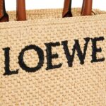 LOEWE STANDARD A5 TOTE BAG IN RAFFIA