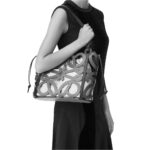 LOEWE ANAGRAM CUT OUT TOTE BAG IN CALFSKIN