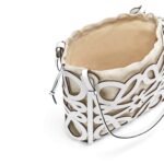 LOEWE ANAGRAM CUT OUT TOTE BAG IN CALFSKIN