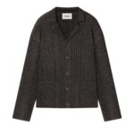 NANUSHKA TORBEN RIBBED MERINO BLEND SHIRT BLACK