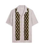 DRIES VAN NOTEN PRINTED FITTED SHIRT