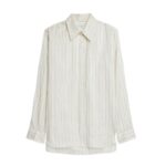 DRIES VAN NOTEN STRIPED SILK SHIRT