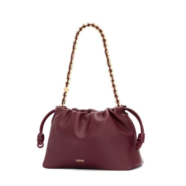 LOEWE MINI FLAMENCO PURSE BAG IN SOFT LAMBSKIN