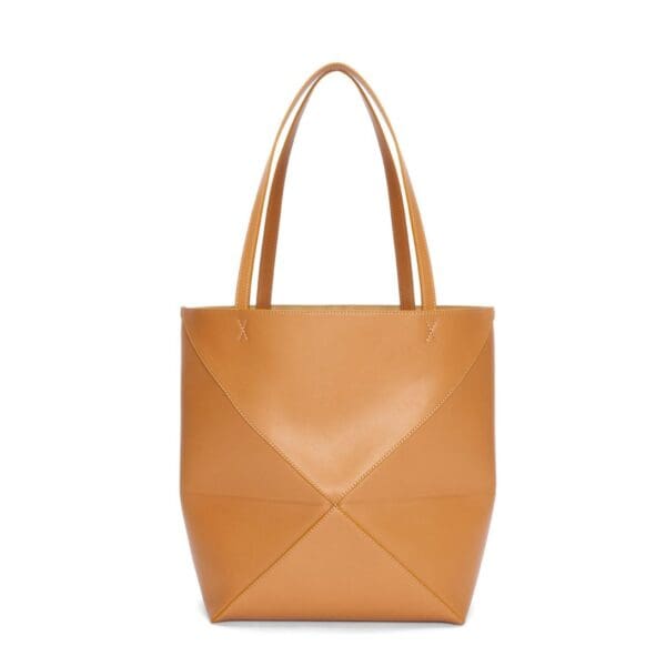 LOEWE PUZZLE FOLD TOTE BAG IN SHINY CALFSKIN
