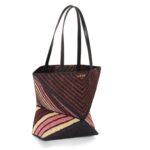 LOEWE PUZZLE FOLD TOTE BAG IN RAFFIA