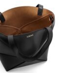 LOEWE PUZZLE FOLD TOTE MINI BAG IN SHINY CALFSKIN