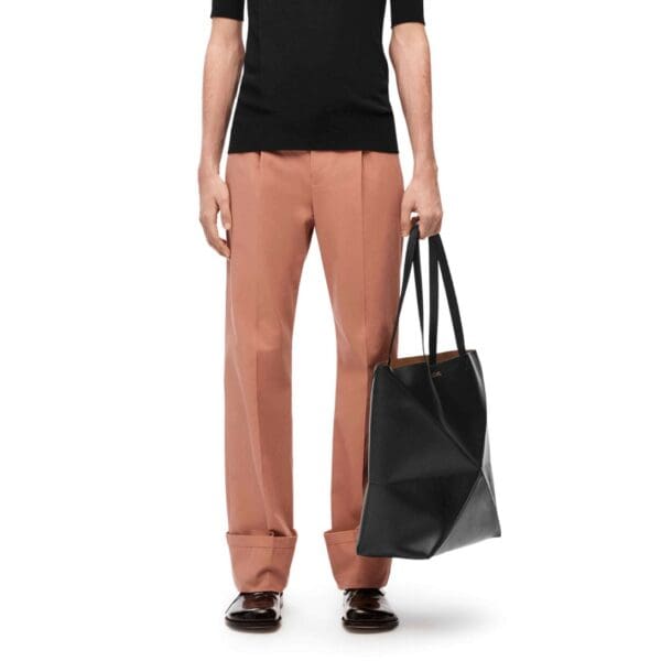 LOEWE PUZZLE FOLD TOTE XL BAG IN SHINY CALFSKIN