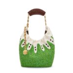 LOEWE MINI SQUEEZE BAG IN LEATHER WITH BEADS