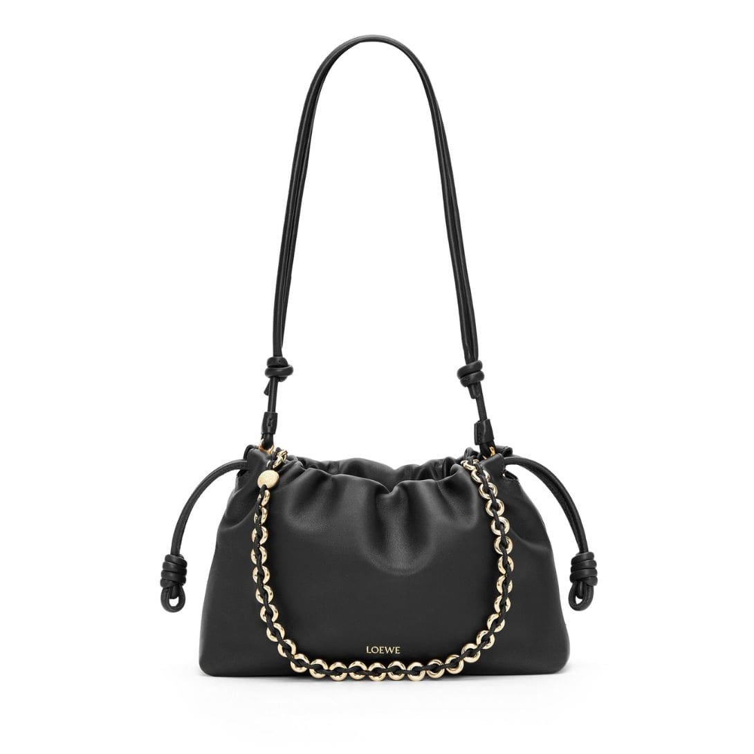 LOEWE MINI FLAMENCO PURSE BAG IN SOFT LAMBSKIN