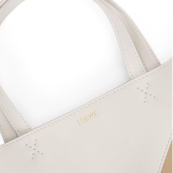 LOEWE PUZZLE FOLD TOTE MINI BAG IN SHINY CALFSKIN