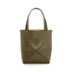 LOEWE PUZZLE FOLD TOTE MINI BAG IN SHINY CALFSKIN
