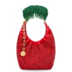 LOEWE MINI SQUEEZE BAG IN LEATHER WITH BEADS