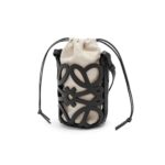 LOEWE POCKET WITH CUT OUT ANAGRAM IN CLAFSKIN AND CLASSIS CANVAS