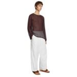 DRIES VAN NOTEN LOOSE PADDED PANTS