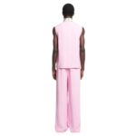 NANUSHKA SEMME SILK VISCOSE TWEED VEST PINK