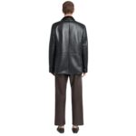 NANUSHKA ANDRO BONDED SHEARING BLAZER BLACK