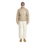 NANUSHKA MARRON OKOBOR ALT-LEATHER PUFFER JACKET ASHY TAUPE