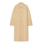 NANUSHKA LUCIAN DOUBLE WOOL AND SILK-BLEND COAT WHITE