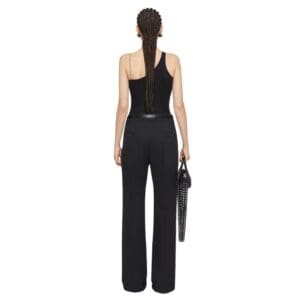 GIVENCHY ASYMMETRIC TOP IN COTTON WITH CHAIN DETAIL