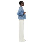 GIVENCHY CROPPED SHIRT IN DENIM