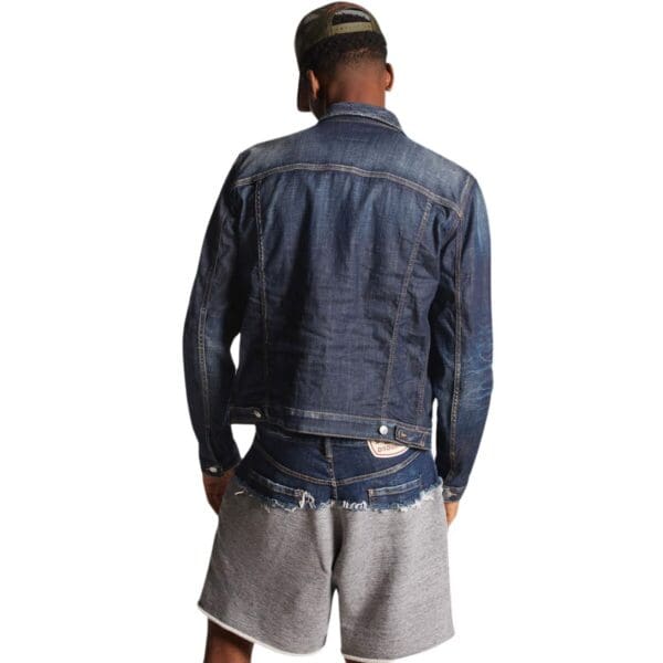 DSQUARED2 DARK CLEAN WASH DAN DENIM JACKET