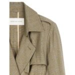 DRIES VAN NOTEN CHECKED TRENCH COAT DESSIN B