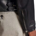 DSQUARED2 LEATHER BIKER BOMBER