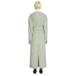 DRIES VAN NOTEN OVERSIZED BELTED COAT CEMENT
