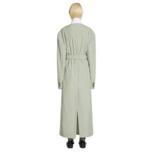 DRIES VAN NOTEN OVERSIZED BELTED COAT CEMENT