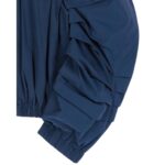 DRIES VAN NOTEN RUFFLED BOMBER NAVY