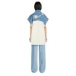 DRIES VAN NOTEN BLEACH DENIM VEST WHITE