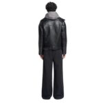 NANUSHKA BERTI REGENERATED LEATHER JACKET BLACK