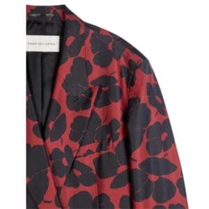 DRIES VAN NOTEN OVERSIZED BLAZER RED