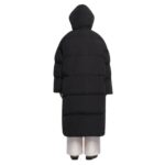 NANUSHKA RIVA TECH POPLIN PUFFER COAT OFF BLACK