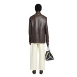NANUSHKA DANICK REGENERATED LEATHER JACKET COFFEE BEAN