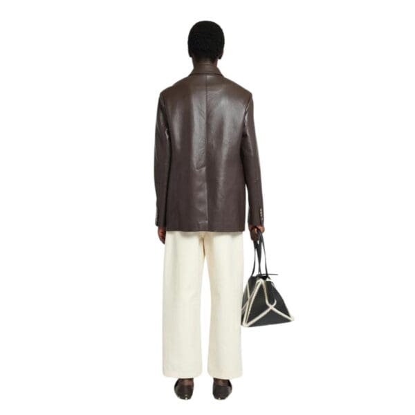 NANUSHKA DANICK REGENERATED LEATHER JACKET COFFEE BEAN
