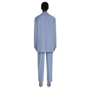 DRIES VAN NOTEN OVERSIZED BLAZER BLUE
