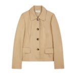 DRIES VAN NOTEN TIGHT FIT JACKET BEIGE