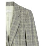 DRIES VAN NOTEN CHECKED FITTED BLAZER DESSIN A