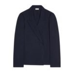 DRIES VAN NOTEN COTTON BLAZER SHIRT NAVY
