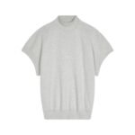 DRIES VAN NOTEN SHORT SLEEVED SWEATSHIRT GREY MELANGE