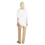 DRIES VAN NOTEN DRAPED KNOT TEE WHITE