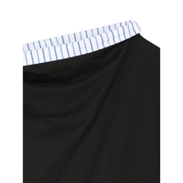 DRIES VAN NOTEN DOUBLE LAYERED TEE BLACK
