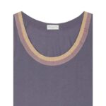 DRIES VAN NOTEN RIBBON TANK TOP ANTHRACITE
