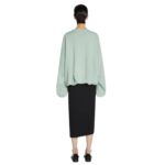 DRIES VAN NOTEN DRAPED SWEATSHIRT MINT