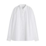 DRIES VAN NOTEN COTTON COCOON SHIRT WHITE