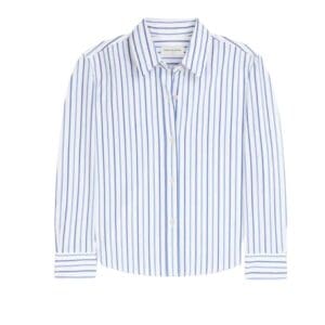 DRIES VAN NOTEN BOXY MINI SHIRT LIGHT BLUE