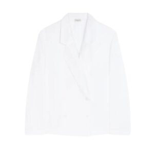 DRIES VAN NOTEN COTTON BLAZER SHIRT WHITE