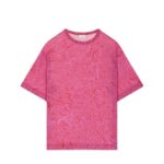 DRIES VAN NOTEN SHEER OVERSIZED TEE RED