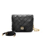 LOEWE GOYA PUFFER BAG IN SHINY LAMBSKIN